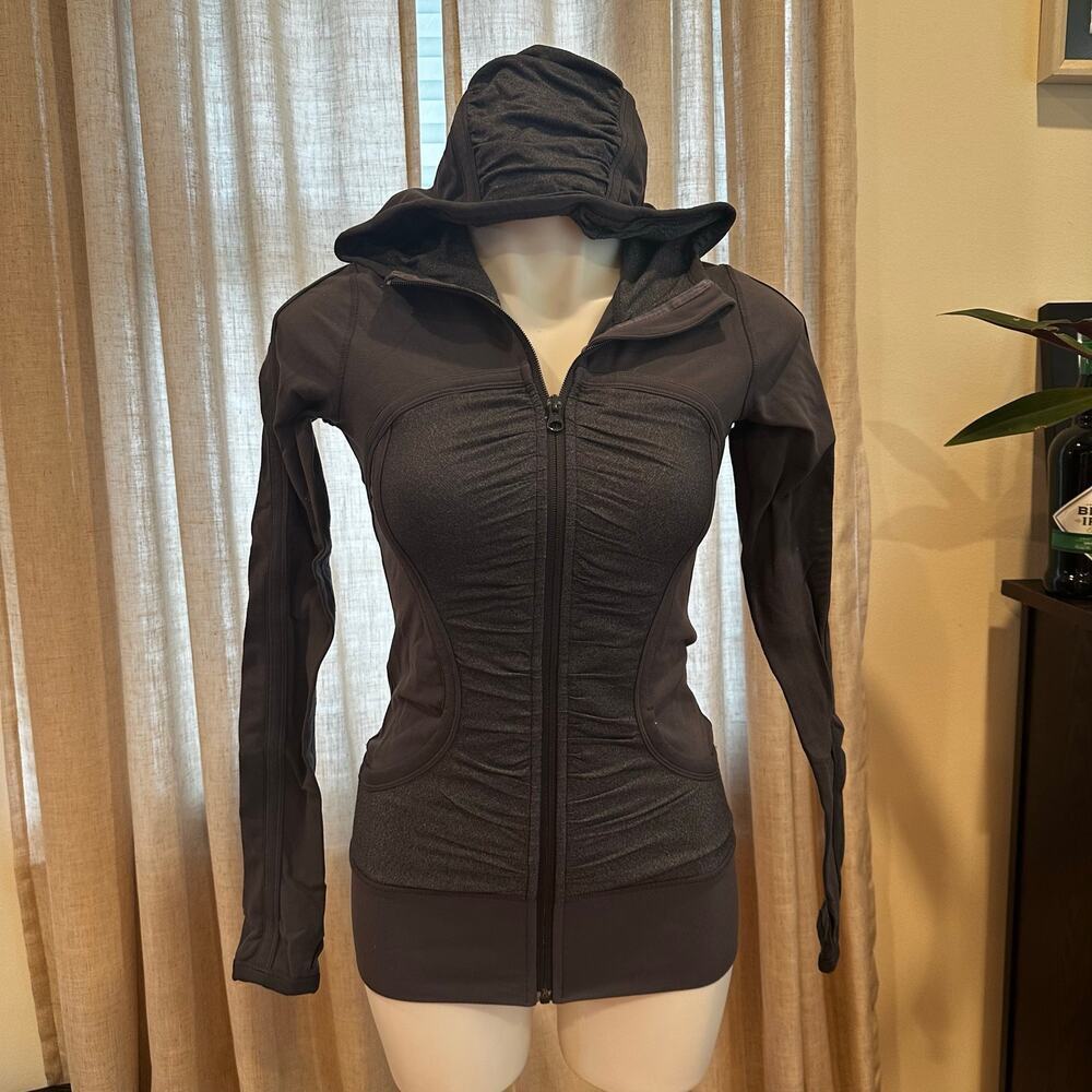 Lululemon Grey Full Zip Hoodie sz 4